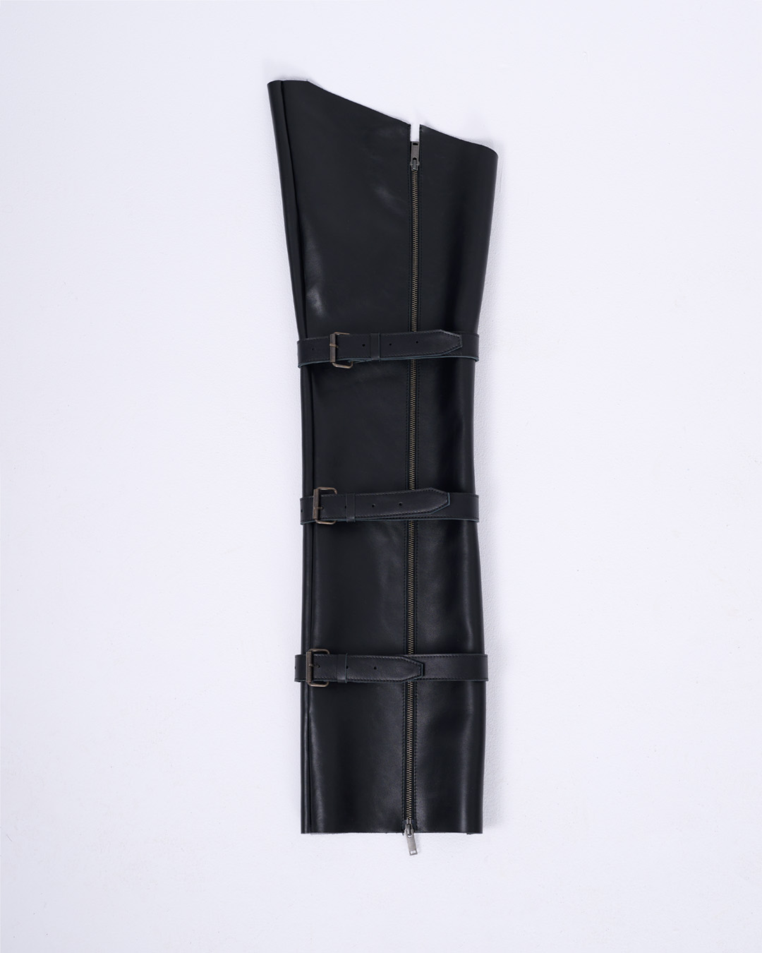 Unisex Black Leather Belt Socks