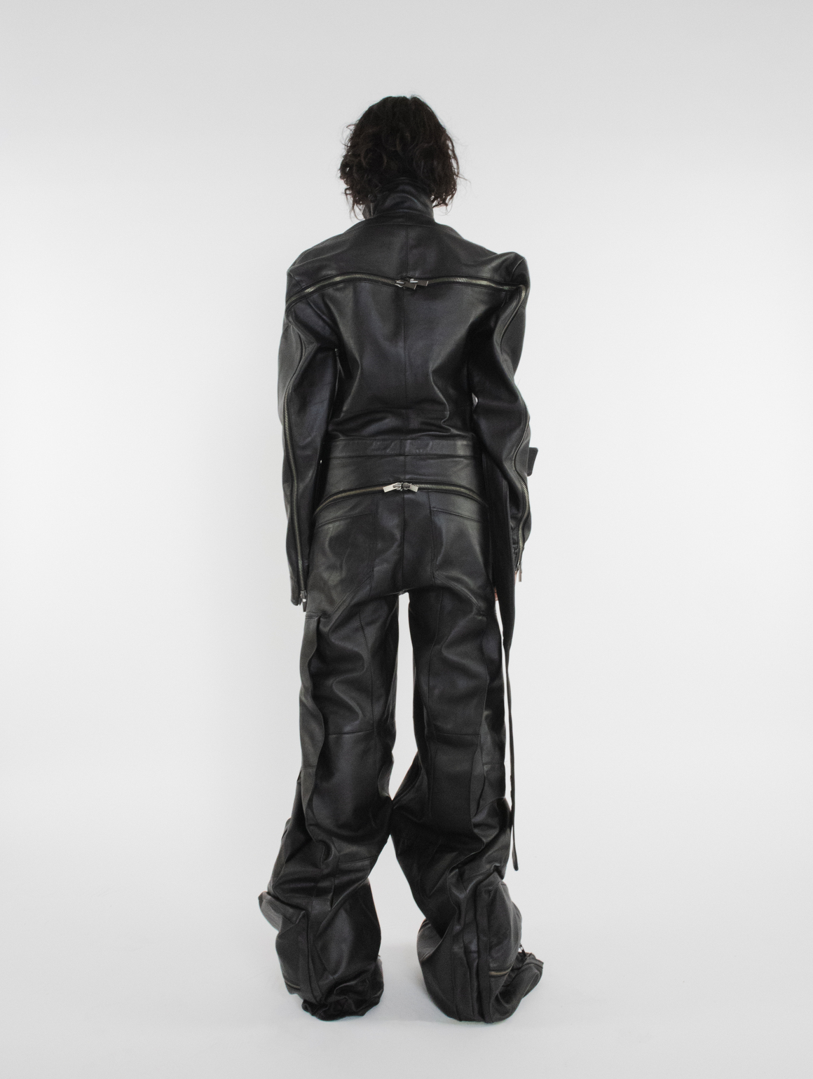 Women Leather Jumpsuit