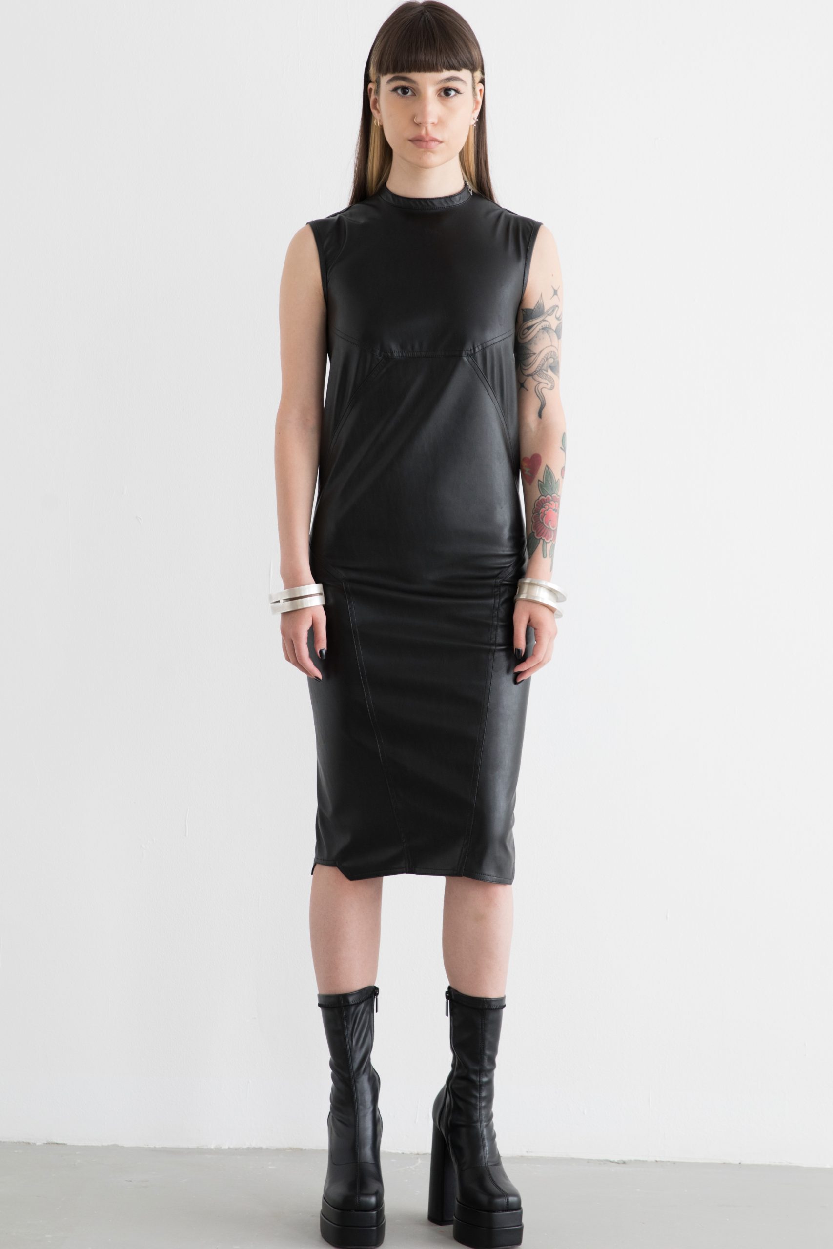 Selene Leather Dress